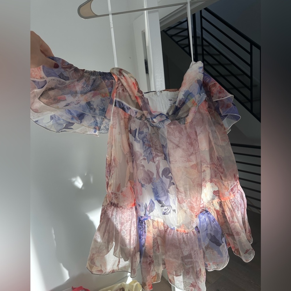 ASOS Luxe organza mini dress